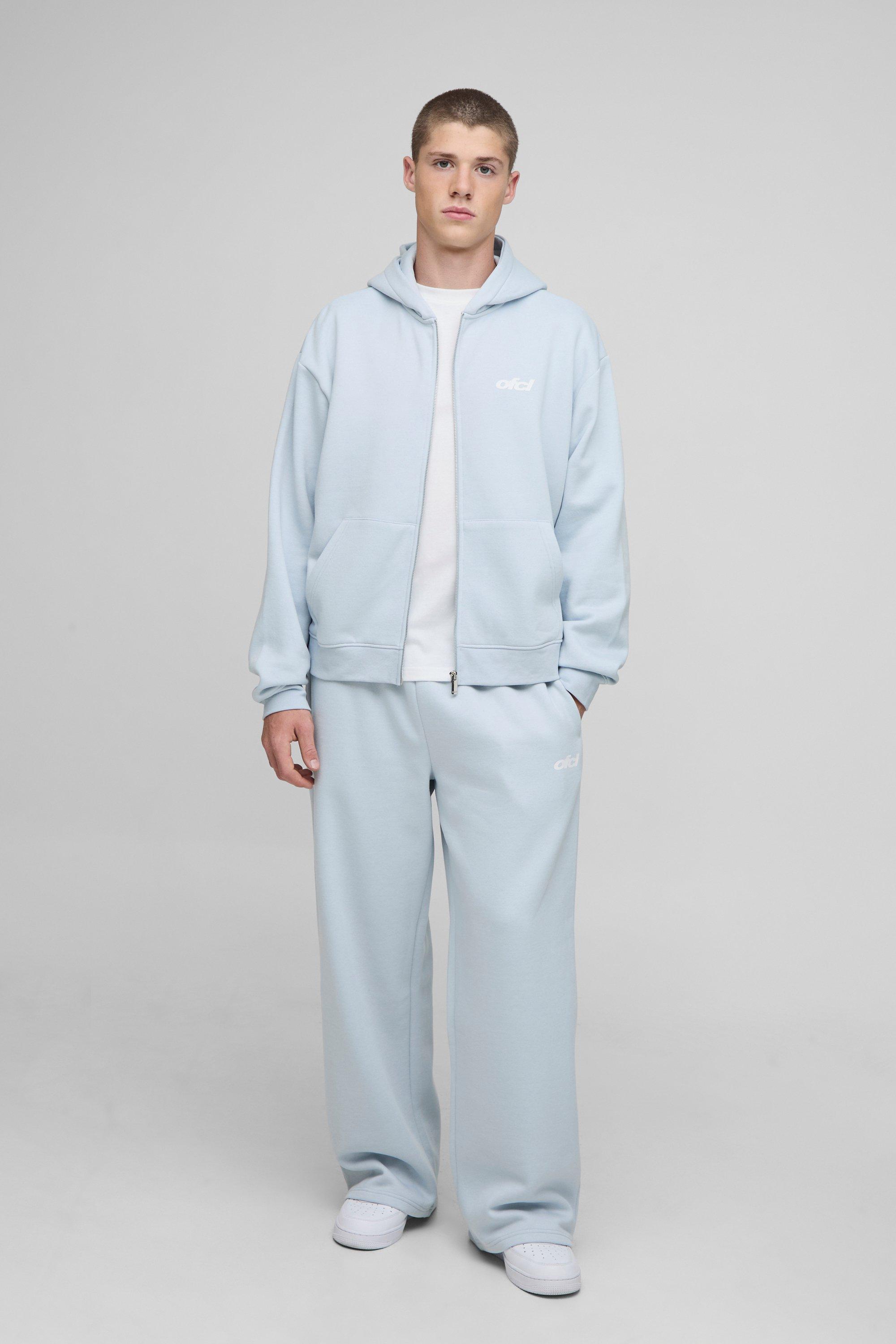 MSGM｜ (3440MM510 237002 01C) Oversized Boxy Pastel Man Zip Through Tracksuit | boohooMAN USA